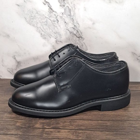 Bates Shoes Bates Vibram 5b25 Black Leather Oxford Uniform Dress